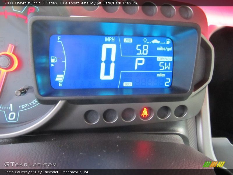Blue Topaz Metallic / Jet Black/Dark Titanium 2014 Chevrolet Sonic LT Sedan