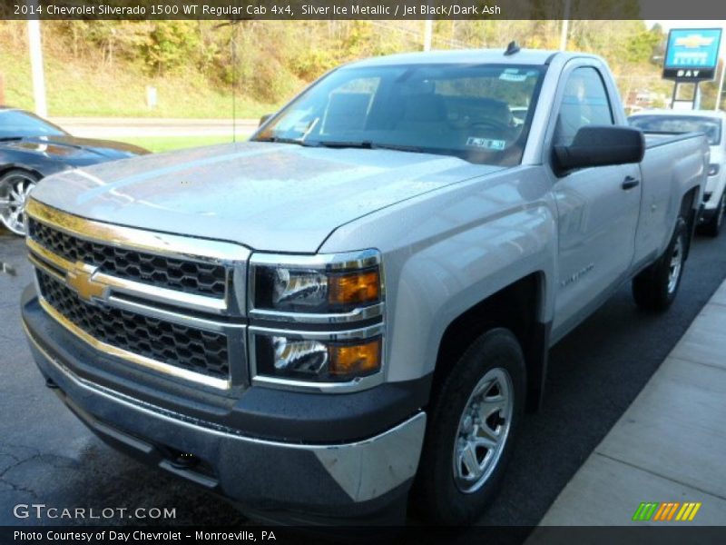 Silver Ice Metallic / Jet Black/Dark Ash 2014 Chevrolet Silverado 1500 WT Regular Cab 4x4