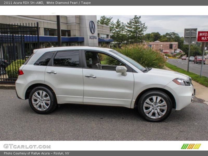 White Diamond Pearl / Taupe 2011 Acura RDX SH-AWD