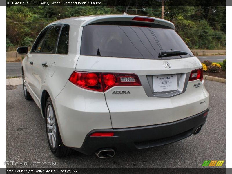 White Diamond Pearl / Taupe 2011 Acura RDX SH-AWD