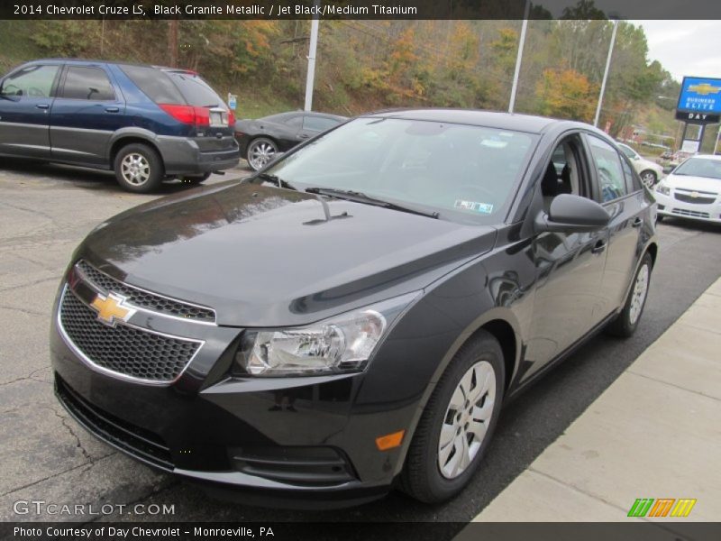 Black Granite Metallic / Jet Black/Medium Titanium 2014 Chevrolet Cruze LS