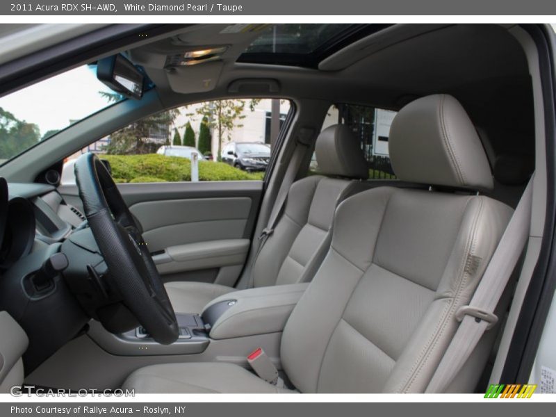 White Diamond Pearl / Taupe 2011 Acura RDX SH-AWD