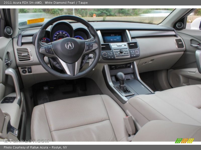 White Diamond Pearl / Taupe 2011 Acura RDX SH-AWD
