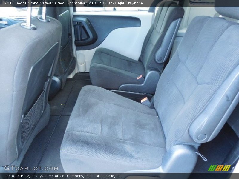 Bright Silver Metallic / Black/Light Graystone 2012 Dodge Grand Caravan Crew