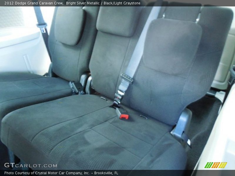 Bright Silver Metallic / Black/Light Graystone 2012 Dodge Grand Caravan Crew