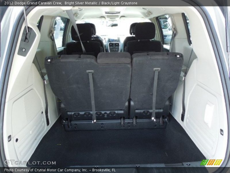 Bright Silver Metallic / Black/Light Graystone 2012 Dodge Grand Caravan Crew