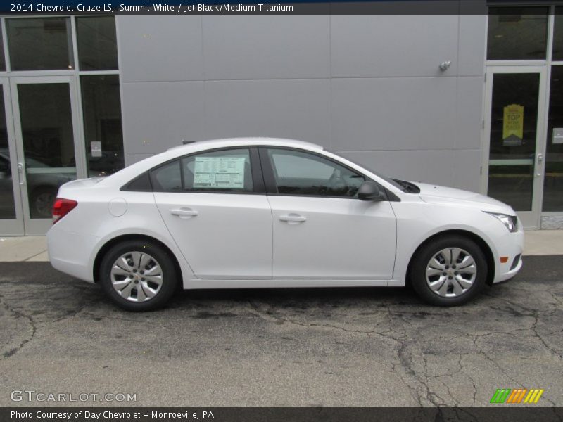 Summit White / Jet Black/Medium Titanium 2014 Chevrolet Cruze LS