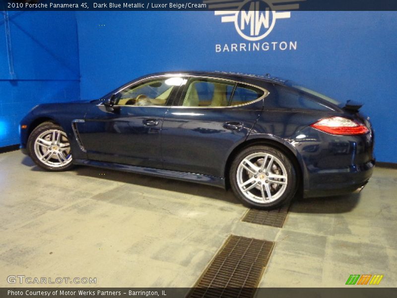 Dark Blue Metallic / Luxor Beige/Cream 2010 Porsche Panamera 4S