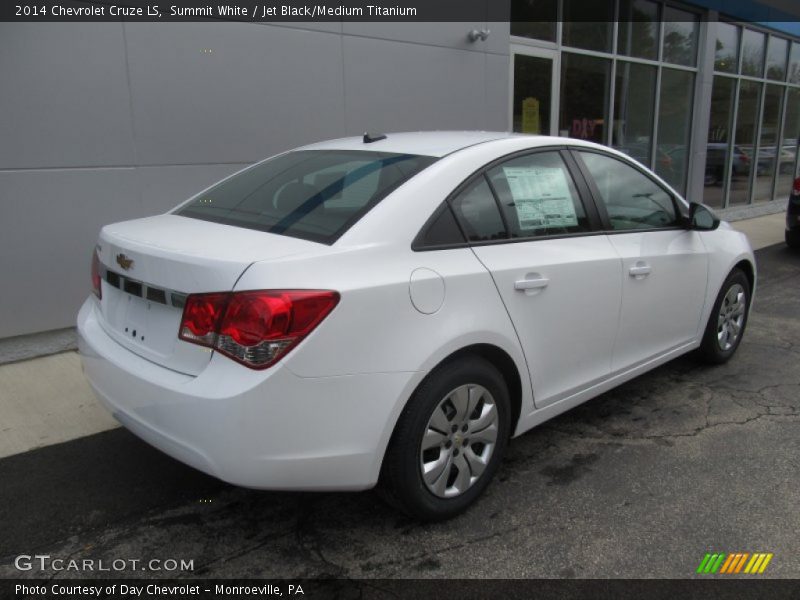 Summit White / Jet Black/Medium Titanium 2014 Chevrolet Cruze LS