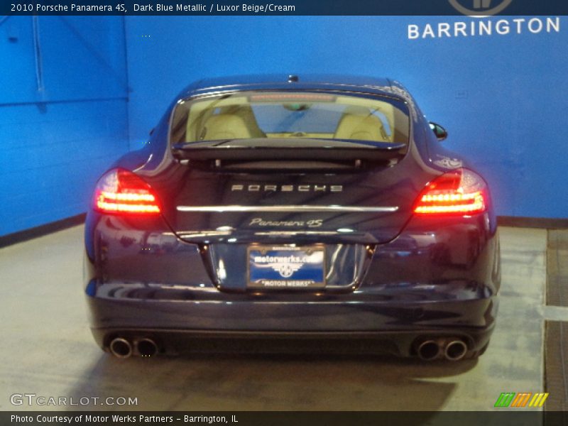 Dark Blue Metallic / Luxor Beige/Cream 2010 Porsche Panamera 4S