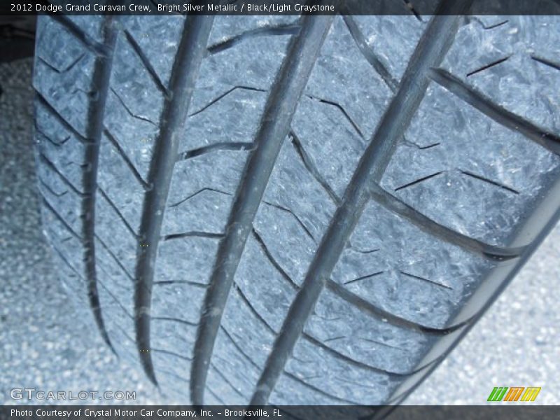 Bright Silver Metallic / Black/Light Graystone 2012 Dodge Grand Caravan Crew