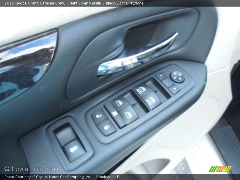 Bright Silver Metallic / Black/Light Graystone 2012 Dodge Grand Caravan Crew