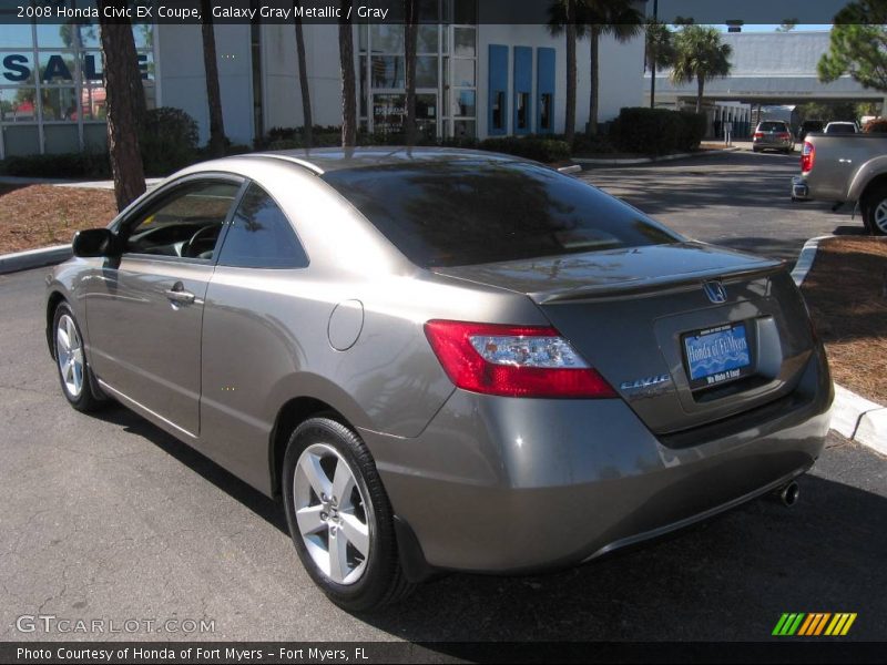 Galaxy Gray Metallic / Gray 2008 Honda Civic EX Coupe