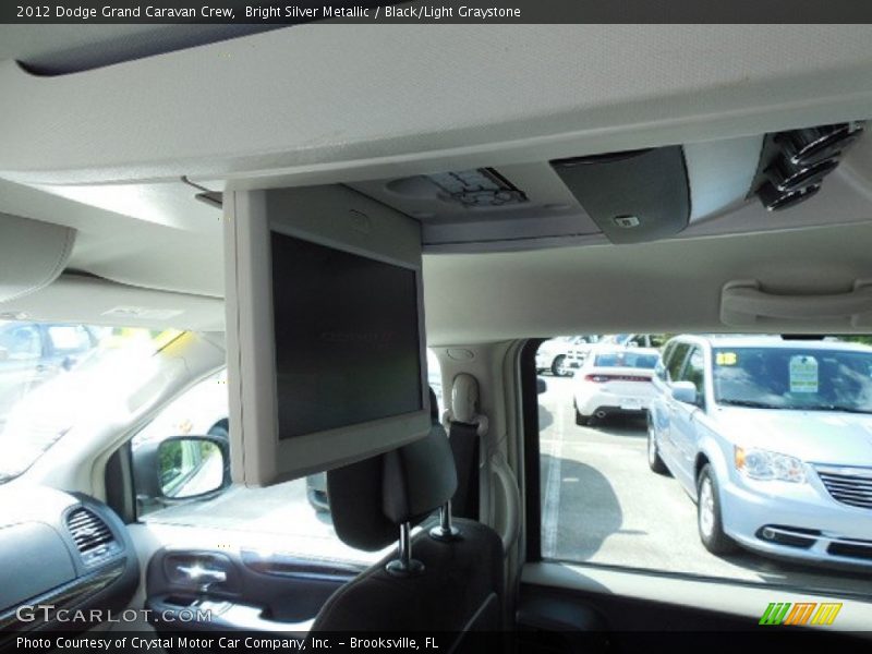 Bright Silver Metallic / Black/Light Graystone 2012 Dodge Grand Caravan Crew