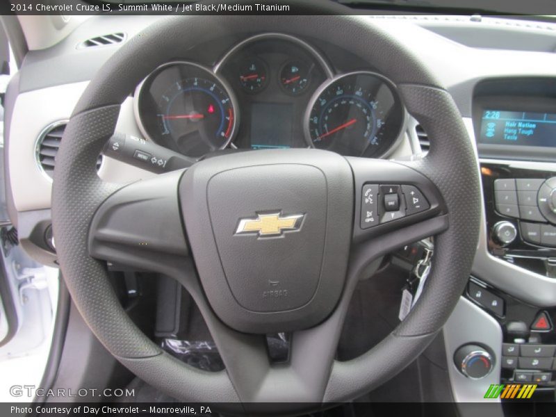 Summit White / Jet Black/Medium Titanium 2014 Chevrolet Cruze LS