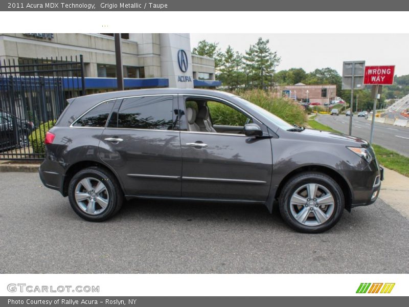 Grigio Metallic / Taupe 2011 Acura MDX Technology