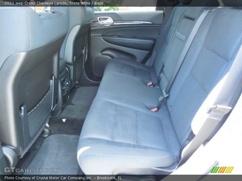 Stone White / Black 2011 Jeep Grand Cherokee Laredo
