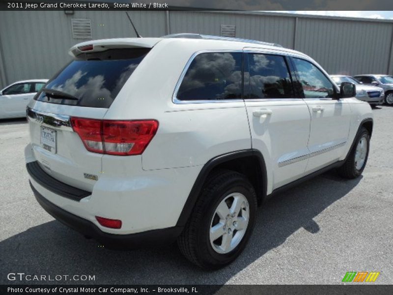 Stone White / Black 2011 Jeep Grand Cherokee Laredo