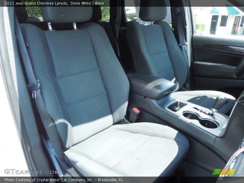 Stone White / Black 2011 Jeep Grand Cherokee Laredo