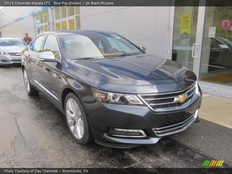 Blue Ray Metallic / Jet Black/Mojave 2014 Chevrolet Impala LTZ