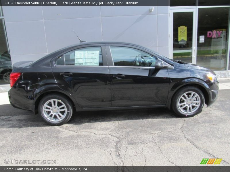 Black Granite Metallic / Jet Black/Dark Titanium 2014 Chevrolet Sonic LT Sedan