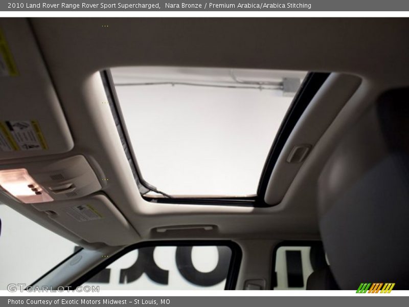 Nara Bronze / Premium Arabica/Arabica Stitching 2010 Land Rover Range Rover Sport Supercharged