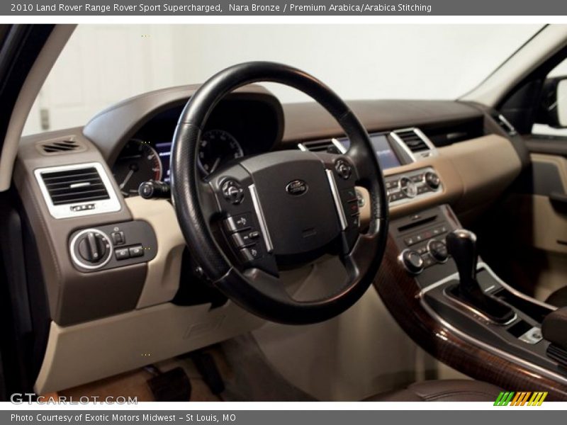 Nara Bronze / Premium Arabica/Arabica Stitching 2010 Land Rover Range Rover Sport Supercharged