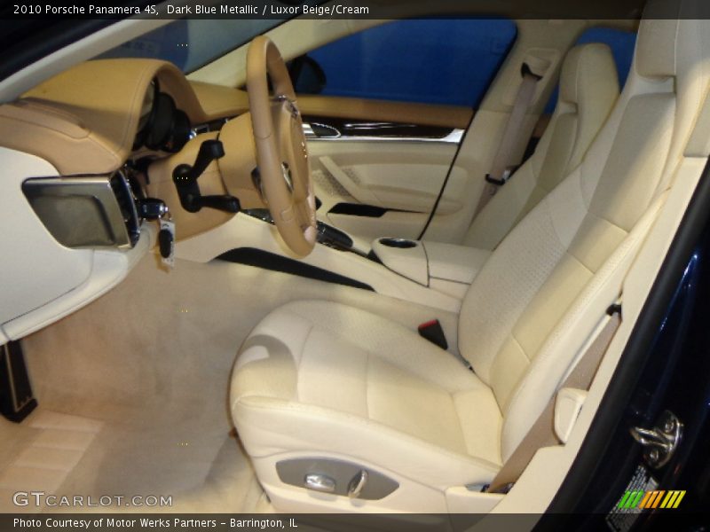 Dark Blue Metallic / Luxor Beige/Cream 2010 Porsche Panamera 4S