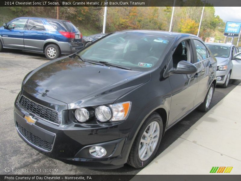 Black Granite Metallic / Jet Black/Dark Titanium 2014 Chevrolet Sonic LT Sedan