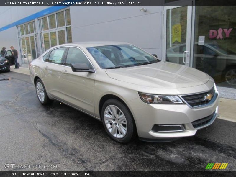 Champagne Silver Metallic / Jet Black/Dark Titanium 2014 Chevrolet Impala LS