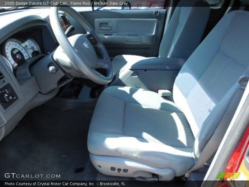 Flame Red / Medium Slate Gray 2005 Dodge Dakota SLT Club Cab