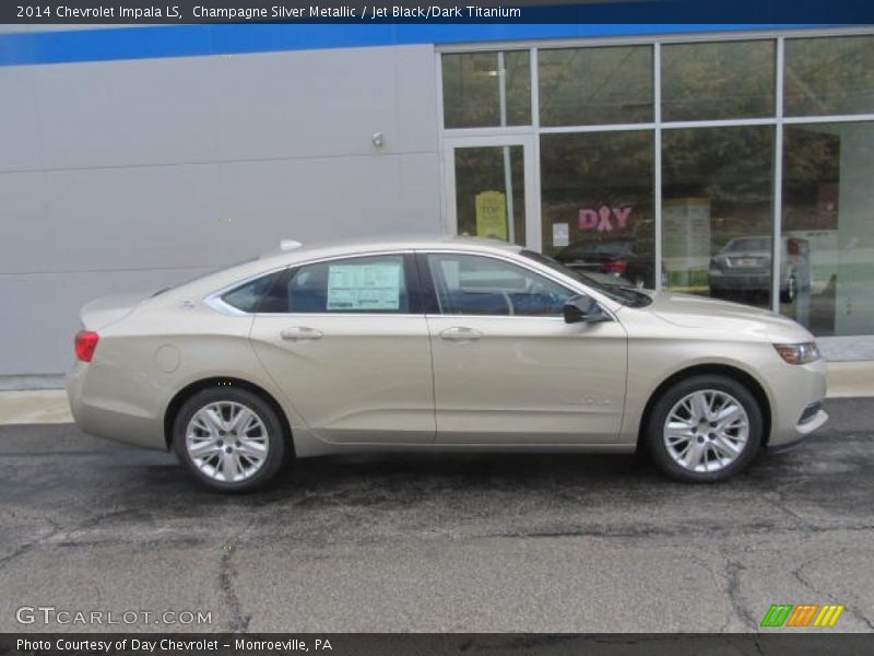 Champagne Silver Metallic / Jet Black/Dark Titanium 2014 Chevrolet Impala LS