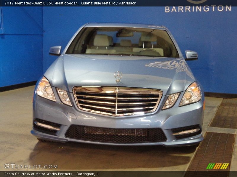 Quartz Blue Metallic / Ash/Black 2012 Mercedes-Benz E 350 4Matic Sedan