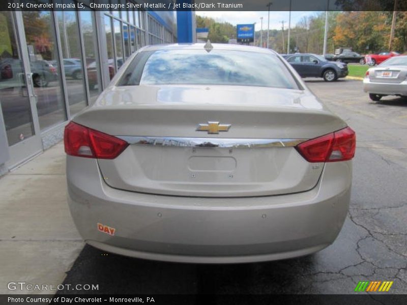 Champagne Silver Metallic / Jet Black/Dark Titanium 2014 Chevrolet Impala LS