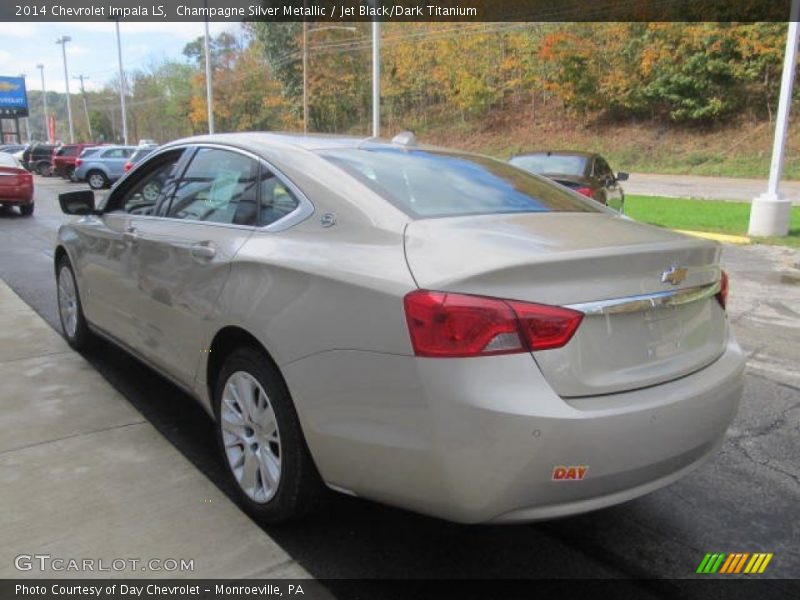 Champagne Silver Metallic / Jet Black/Dark Titanium 2014 Chevrolet Impala LS