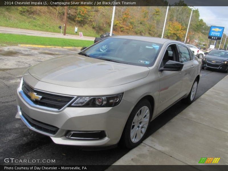 Champagne Silver Metallic / Jet Black/Dark Titanium 2014 Chevrolet Impala LS