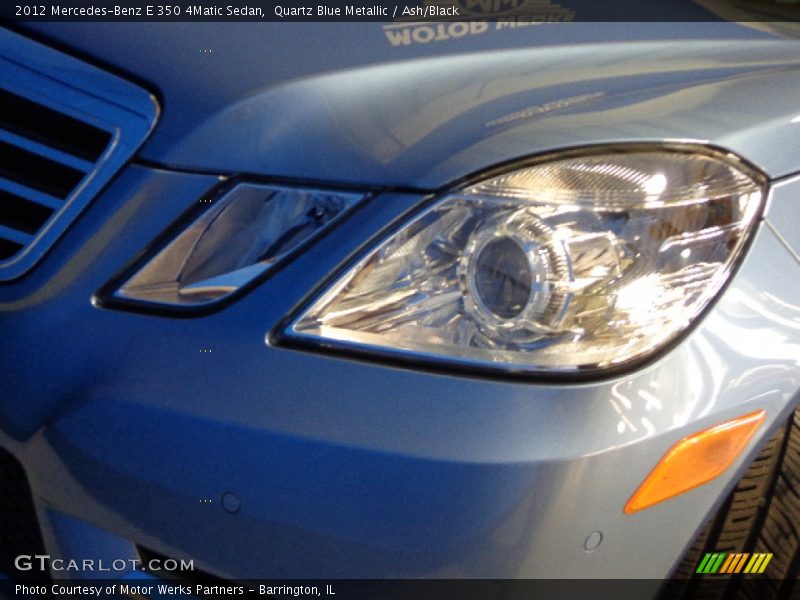 Quartz Blue Metallic / Ash/Black 2012 Mercedes-Benz E 350 4Matic Sedan