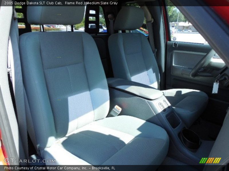 Flame Red / Medium Slate Gray 2005 Dodge Dakota SLT Club Cab