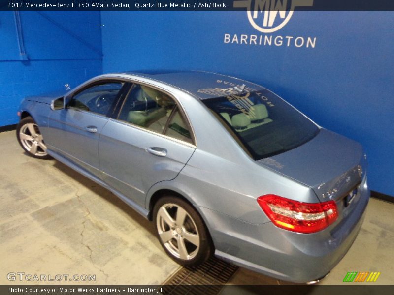 Quartz Blue Metallic / Ash/Black 2012 Mercedes-Benz E 350 4Matic Sedan