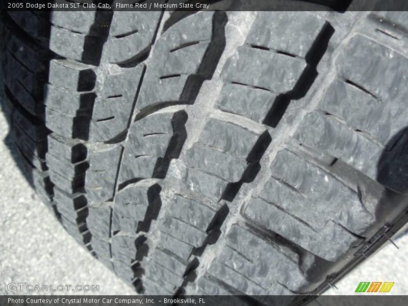 Flame Red / Medium Slate Gray 2005 Dodge Dakota SLT Club Cab