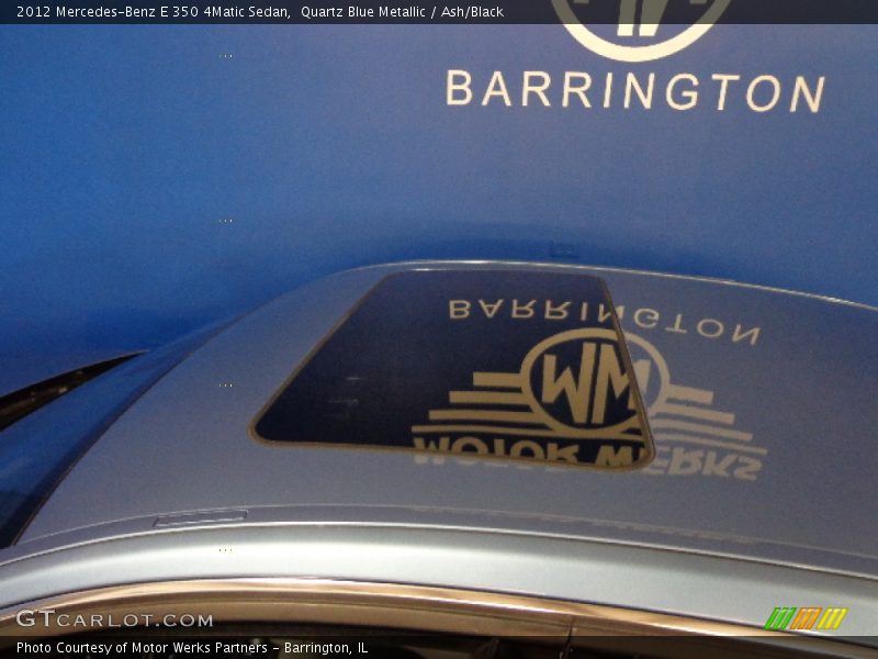 Quartz Blue Metallic / Ash/Black 2012 Mercedes-Benz E 350 4Matic Sedan