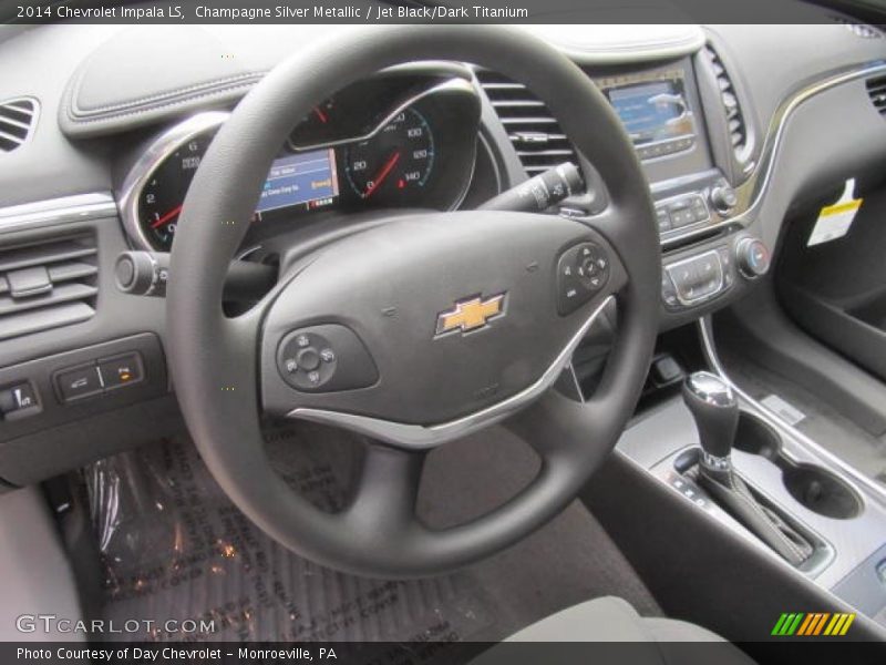 Champagne Silver Metallic / Jet Black/Dark Titanium 2014 Chevrolet Impala LS
