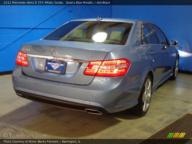 Quartz Blue Metallic / Ash/Black 2012 Mercedes-Benz E 350 4Matic Sedan