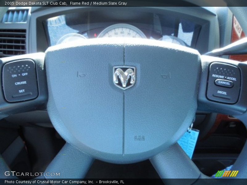 Flame Red / Medium Slate Gray 2005 Dodge Dakota SLT Club Cab