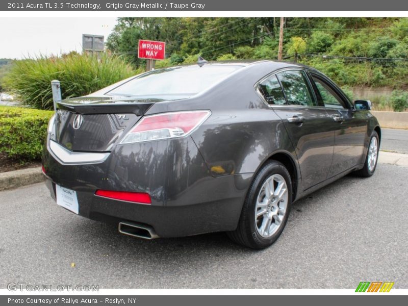 Grigio Gray Metallic / Taupe Gray 2011 Acura TL 3.5 Technology
