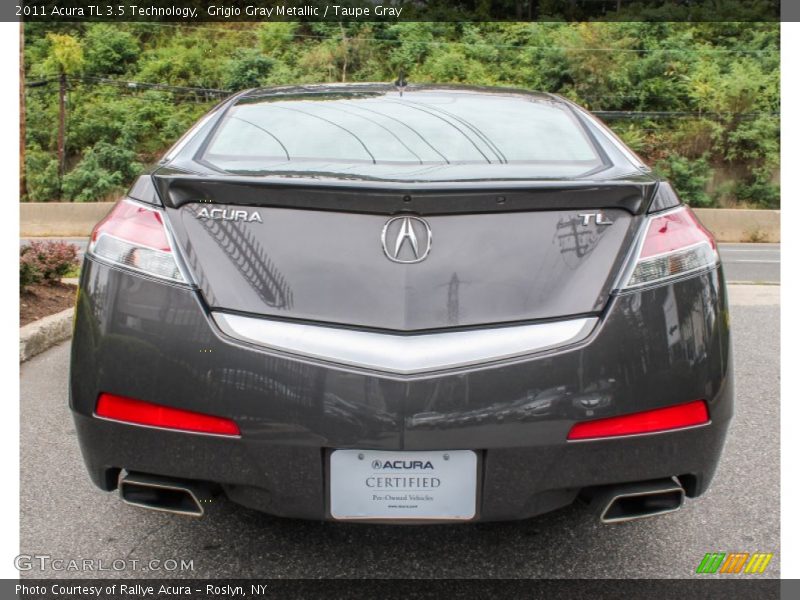 Grigio Gray Metallic / Taupe Gray 2011 Acura TL 3.5 Technology