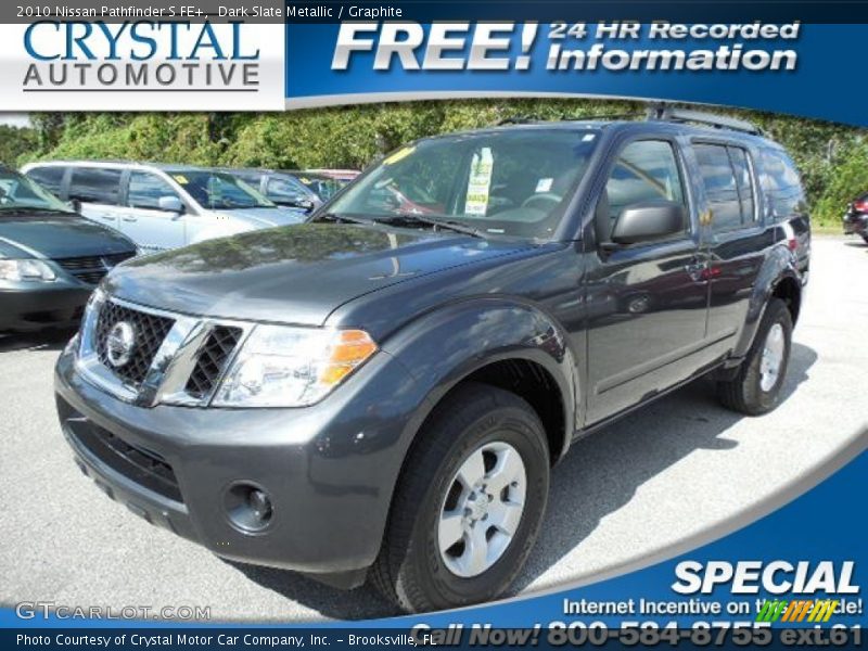 Dark Slate Metallic / Graphite 2010 Nissan Pathfinder S FE+
