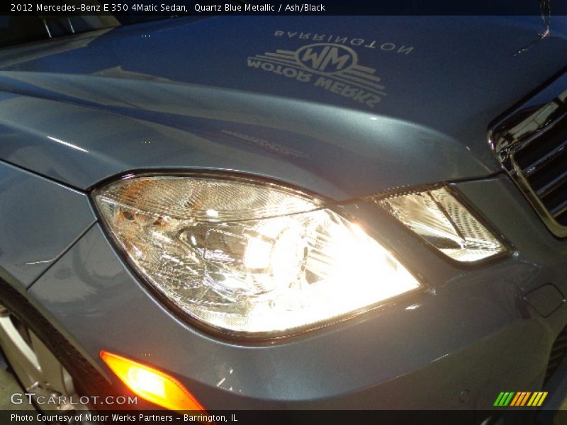 Quartz Blue Metallic / Ash/Black 2012 Mercedes-Benz E 350 4Matic Sedan