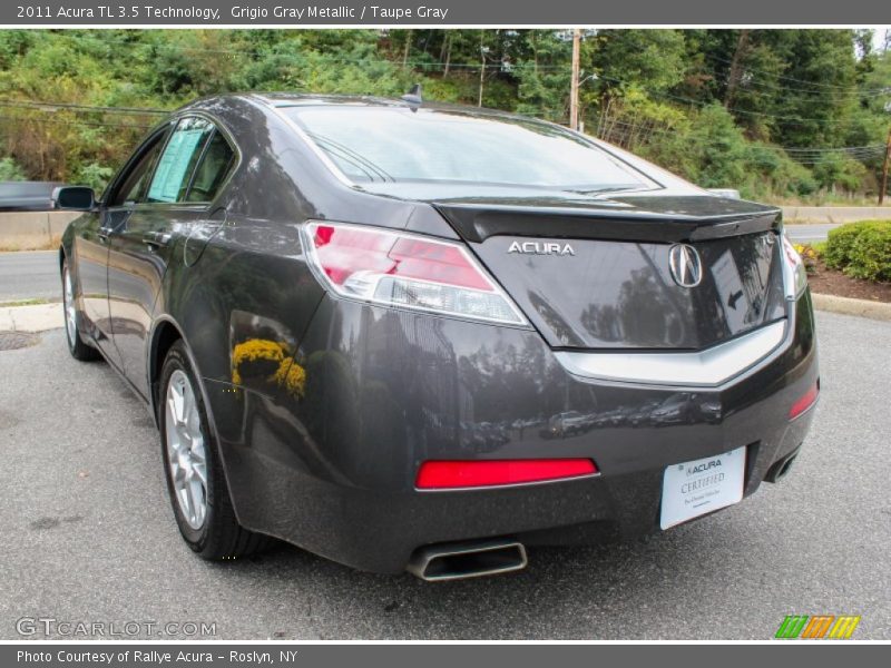 Grigio Gray Metallic / Taupe Gray 2011 Acura TL 3.5 Technology