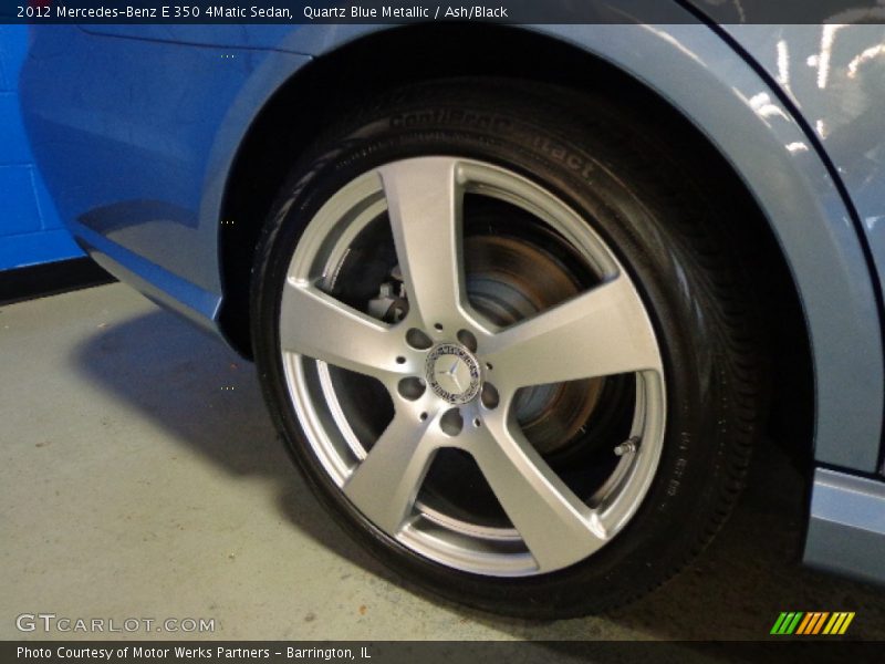 Quartz Blue Metallic / Ash/Black 2012 Mercedes-Benz E 350 4Matic Sedan